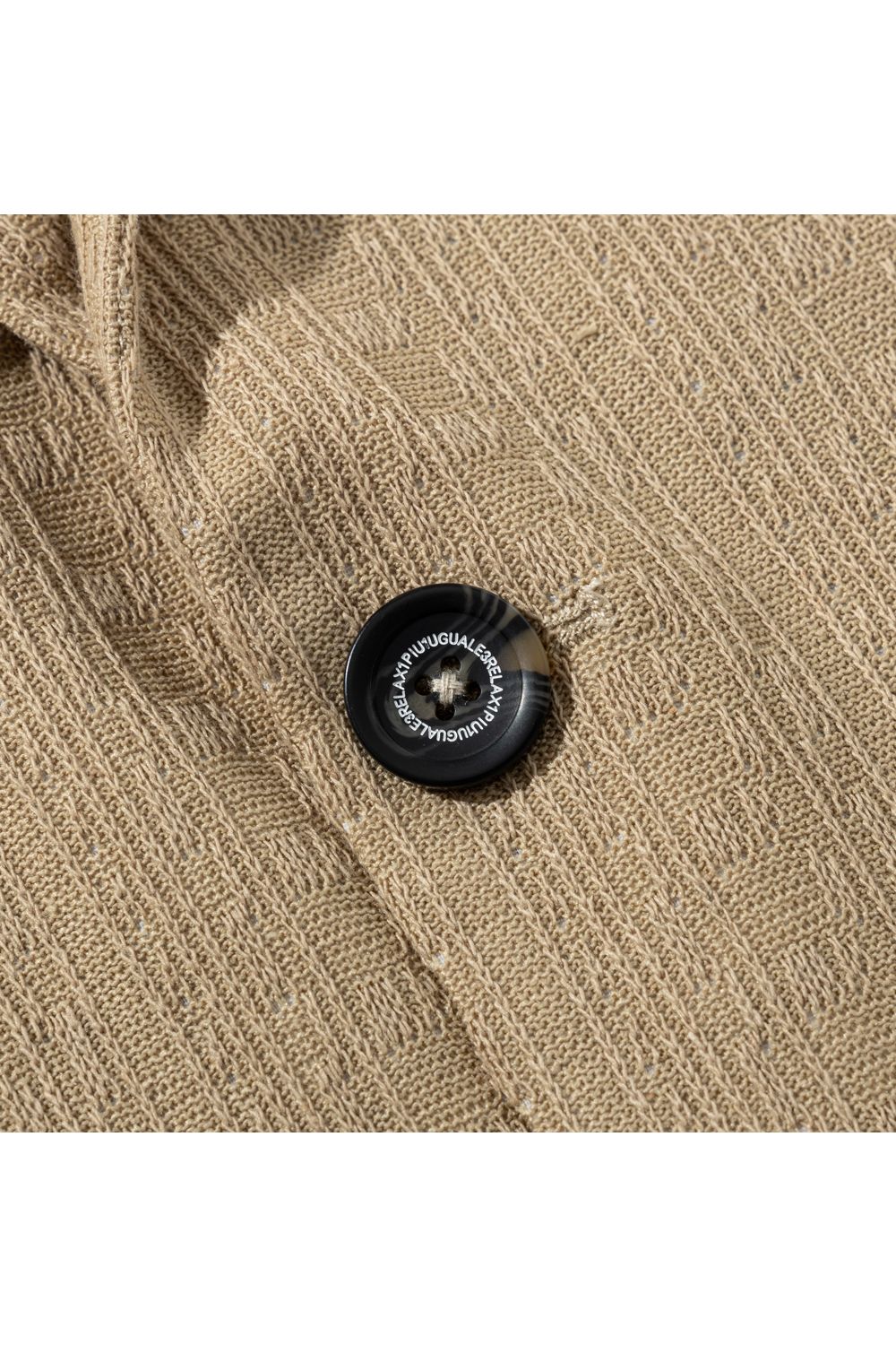 【26SS】 LINEN TOUCH JACQUARD JACKET / リネンタッチ テーラードシングルジャケット (ベージュ) (2月中旬入荷予定)