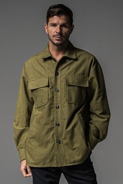 CPO SHIRTS JK / オーバーサイズ ドロップショルダー CPOジャケット カーキ (9月末入荷予定)