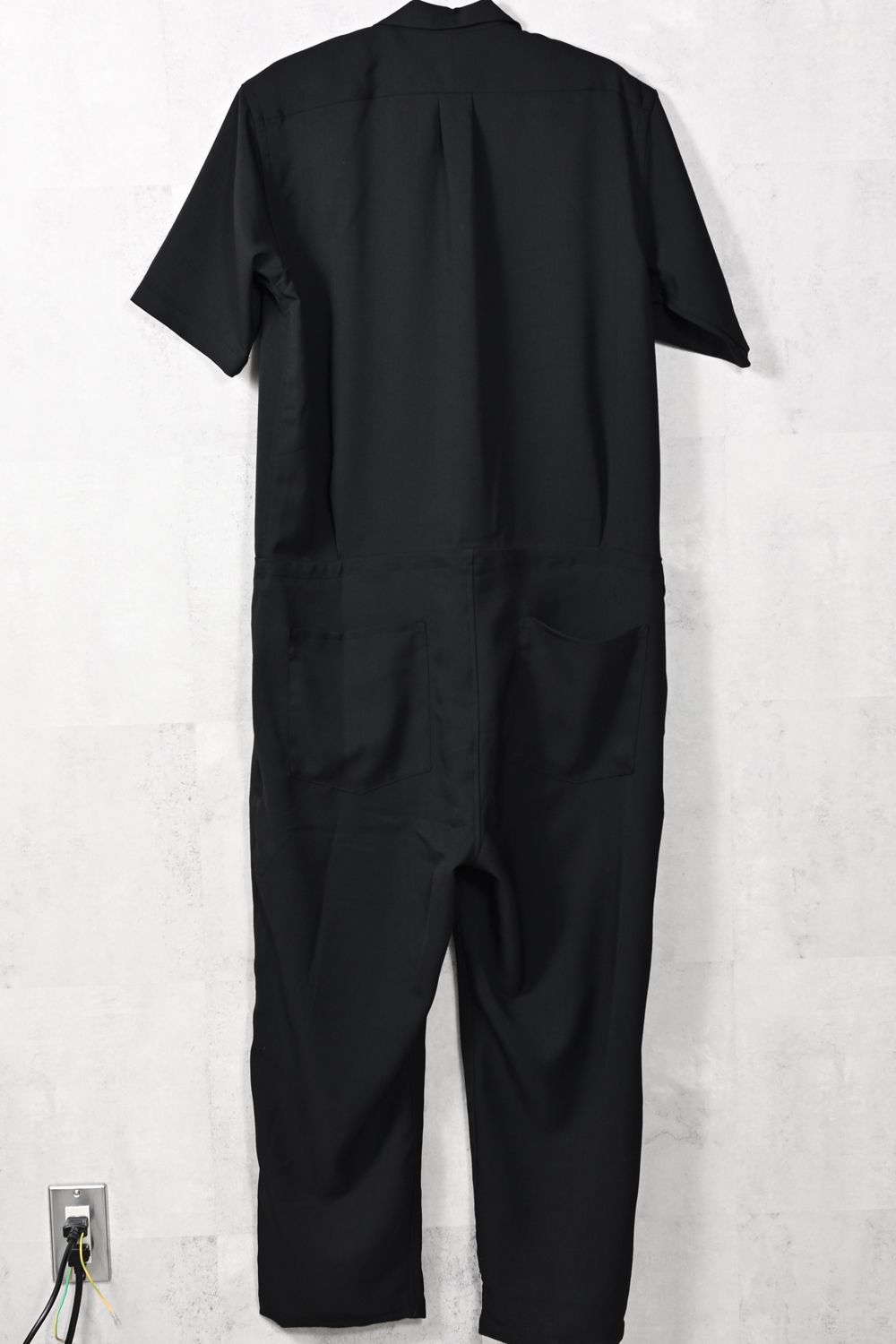 RAGE TWILL HALF ALL IN ONE / 半袖オープンカラーシャツ オールインワン (ブラック) (3月中旬入荷予定) ※オーダー締切12/13(土)17:00