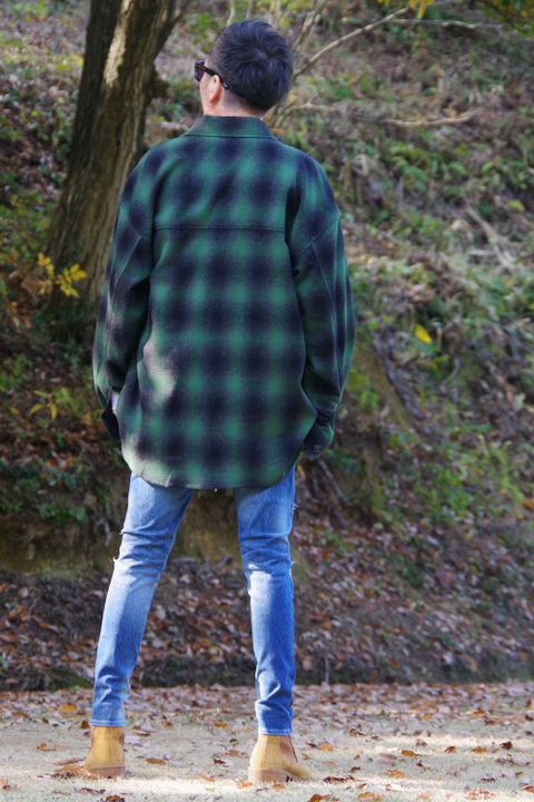 【RESOUND CLOTHING】新作WOOL CHECK OVER CPOJKを使用したおススメスタイル ②