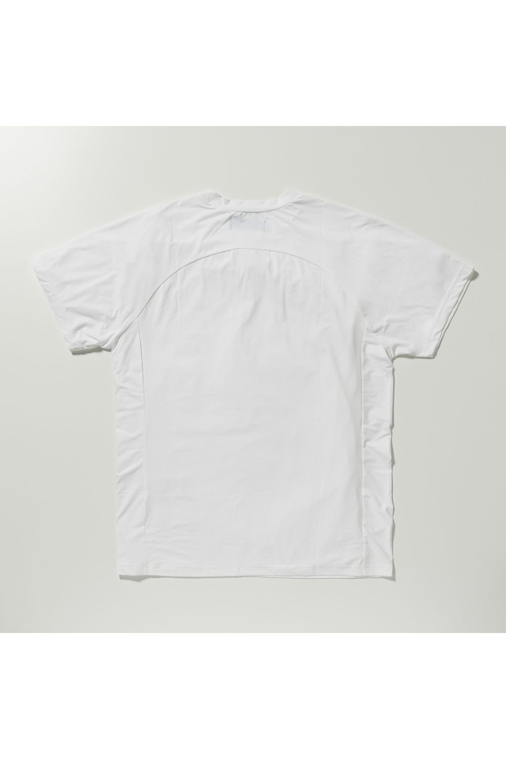 RUNNING LOGO T-SHIRTS / 縦ロゴ 半袖 コンプレッション インナー ホワイト (2月下旬頃入荷予定)