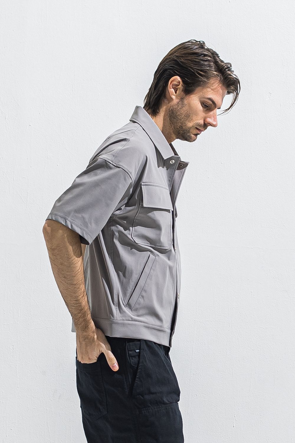 CPO HALE SHIRTS JK / ハーフスリーブ シャツジャケット （グレー） (5月上旬入荷予定) ※オーダー締切:2月15日(日)18時