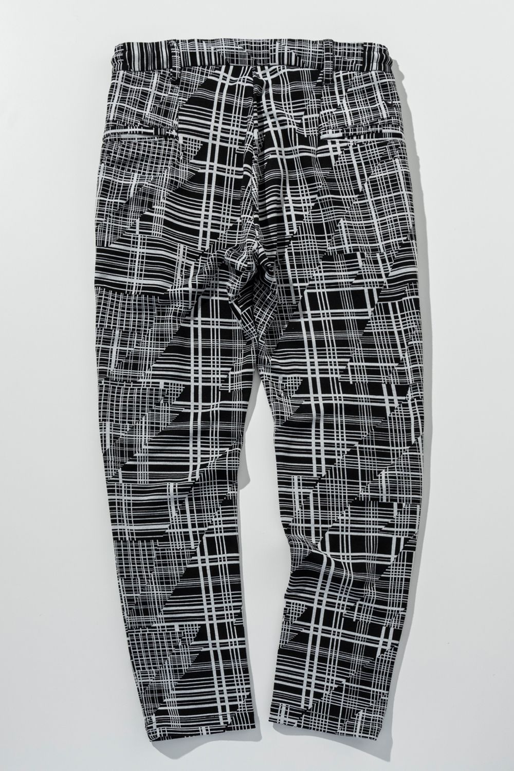 【26SS】 GEOMETRIC CLASSIC JACQUARD SLACKS / ジオメトリック総柄 イージースラックス (ブラック) (2月上旬入荷予定)