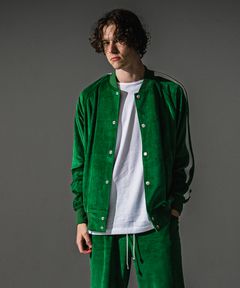 VELOUR Varsity / ベロア トラックスタジャン (グリーン) (9月中旬入荷予定) ※オーダー締切:5月23日(土)17時