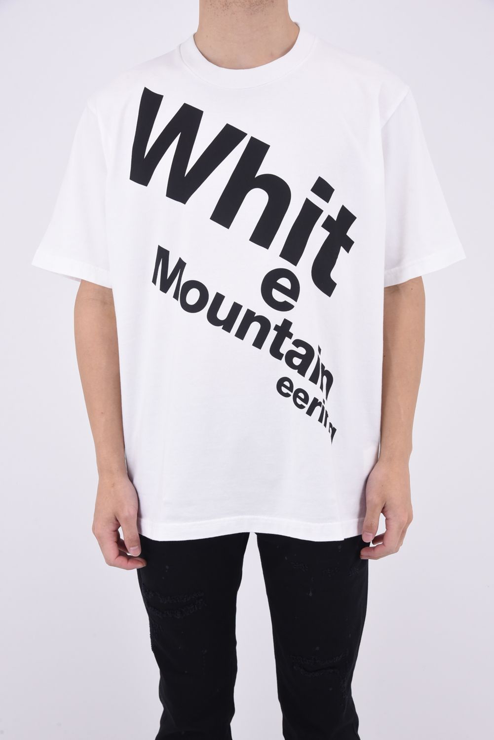 WM BIG LOGO T-SHIRT / ビッグロゴ レギュラーシルエット クルーネック 半袖 Tシャツ ホワイト