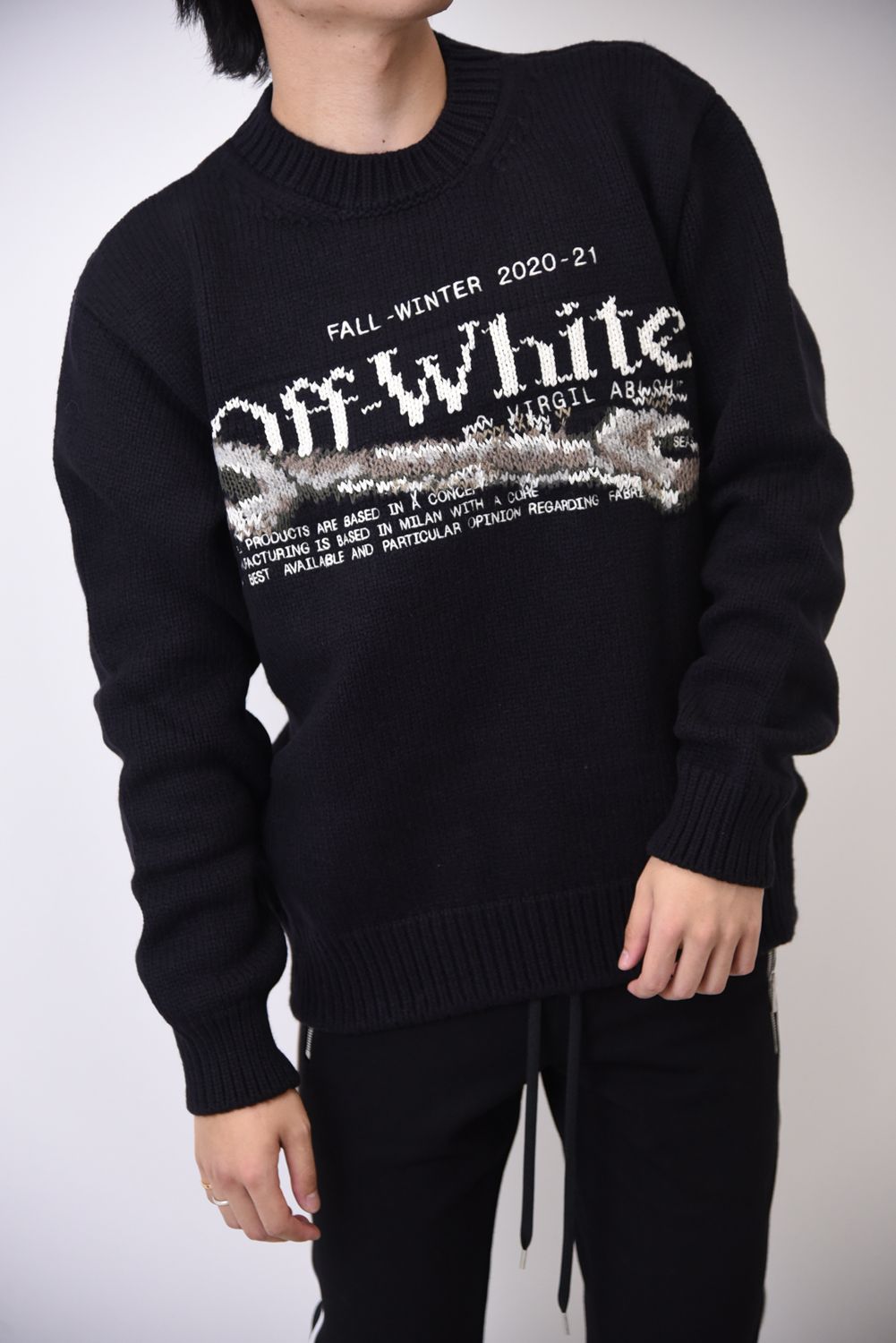 2023大人気 OFF-WHITE - OFF-WHITE オフホワイト 長袖セーターの通販