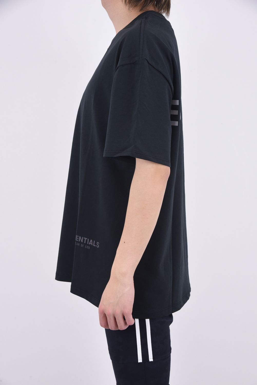 FOG ESSENTIALS BOXY T-SHIRT / リフレクタープリント クルーネック 半袖Tシャツ ブラック - S