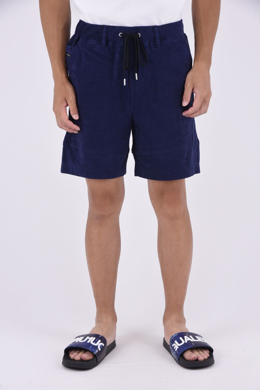 TYLER PILE SHORTS / パイル素材 ハーフパンツ ネイビー