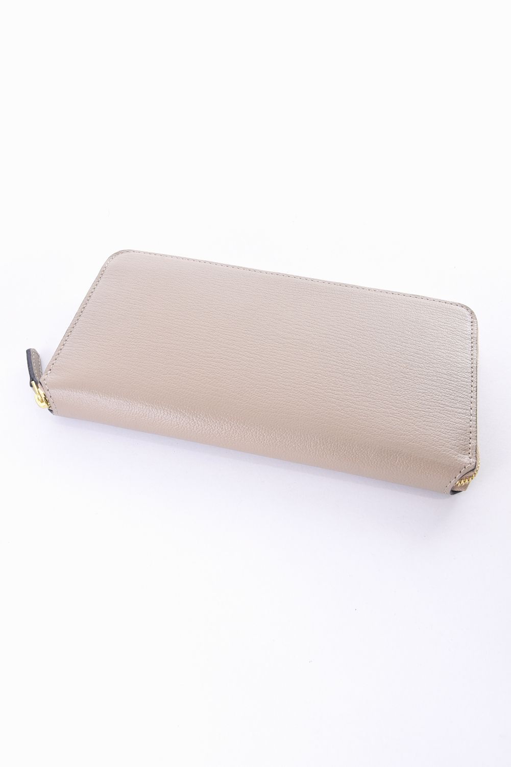 【残り1点】 ROUND ZIP LONG WALLET / LA409 ラウンドジップ ロングウォレット ベージュ / ピンク