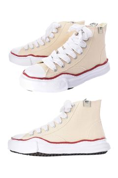 【PETERSON HIGH】 OG sole Canvas hi cut sneaker / キャンバス ハイカットスニーカー (ナチュラル)
