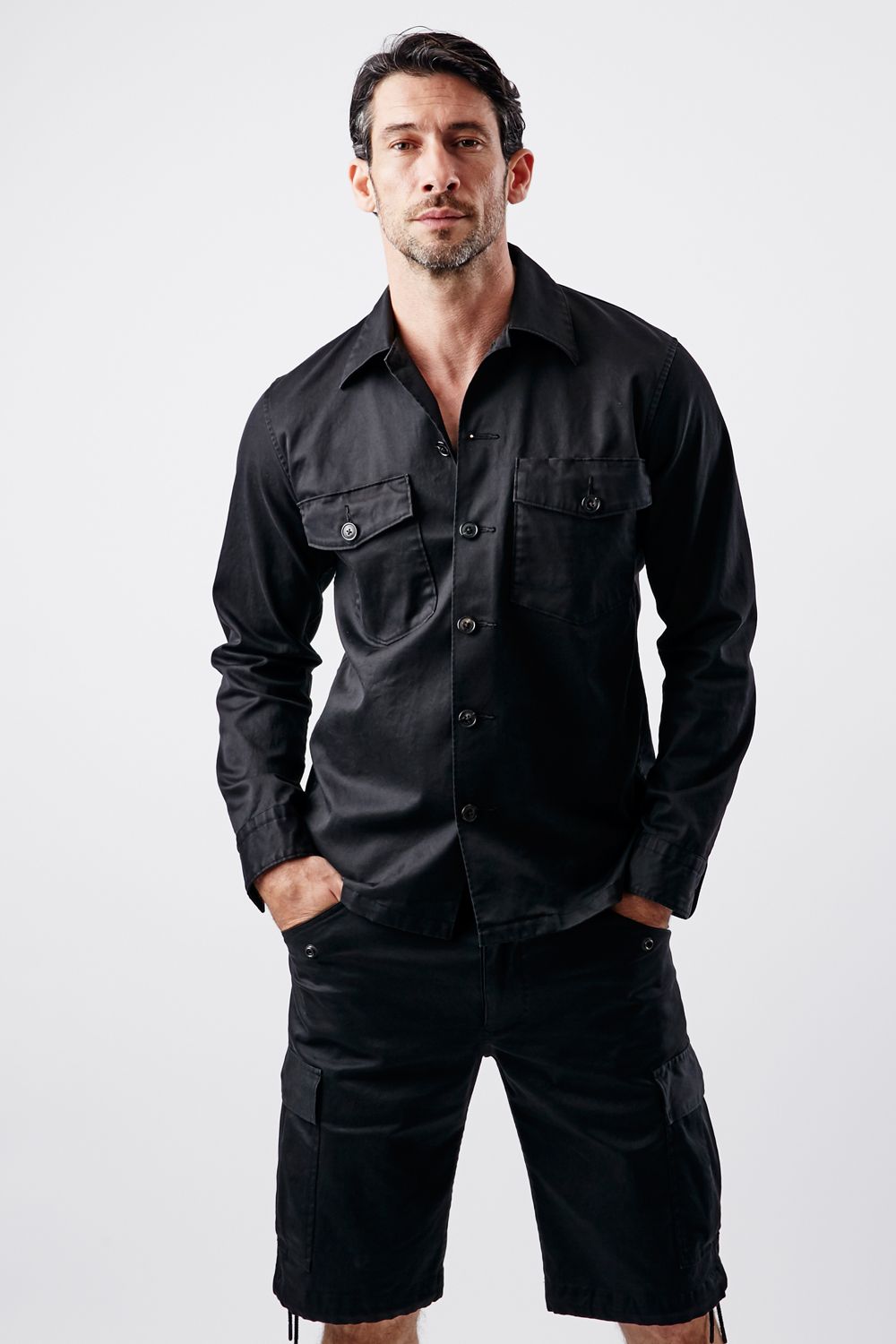 【BLACK MILITARY Vol.12】 M-65 CARGO SHORTS-BLACK (8月末頃入荷予定 )※オーダー締切7/28(水)11:59迄