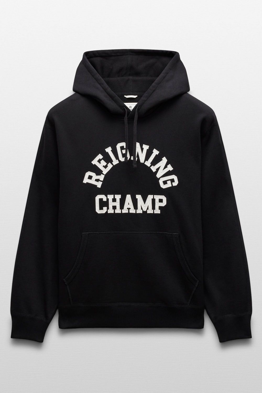 【国内正規品】【STANDARD FIT】 MIDWEIGHT TERRY ARCH LOGO HOODIE / ミッドウェイト アーチロゴ プルオーバーフーディー ブラック