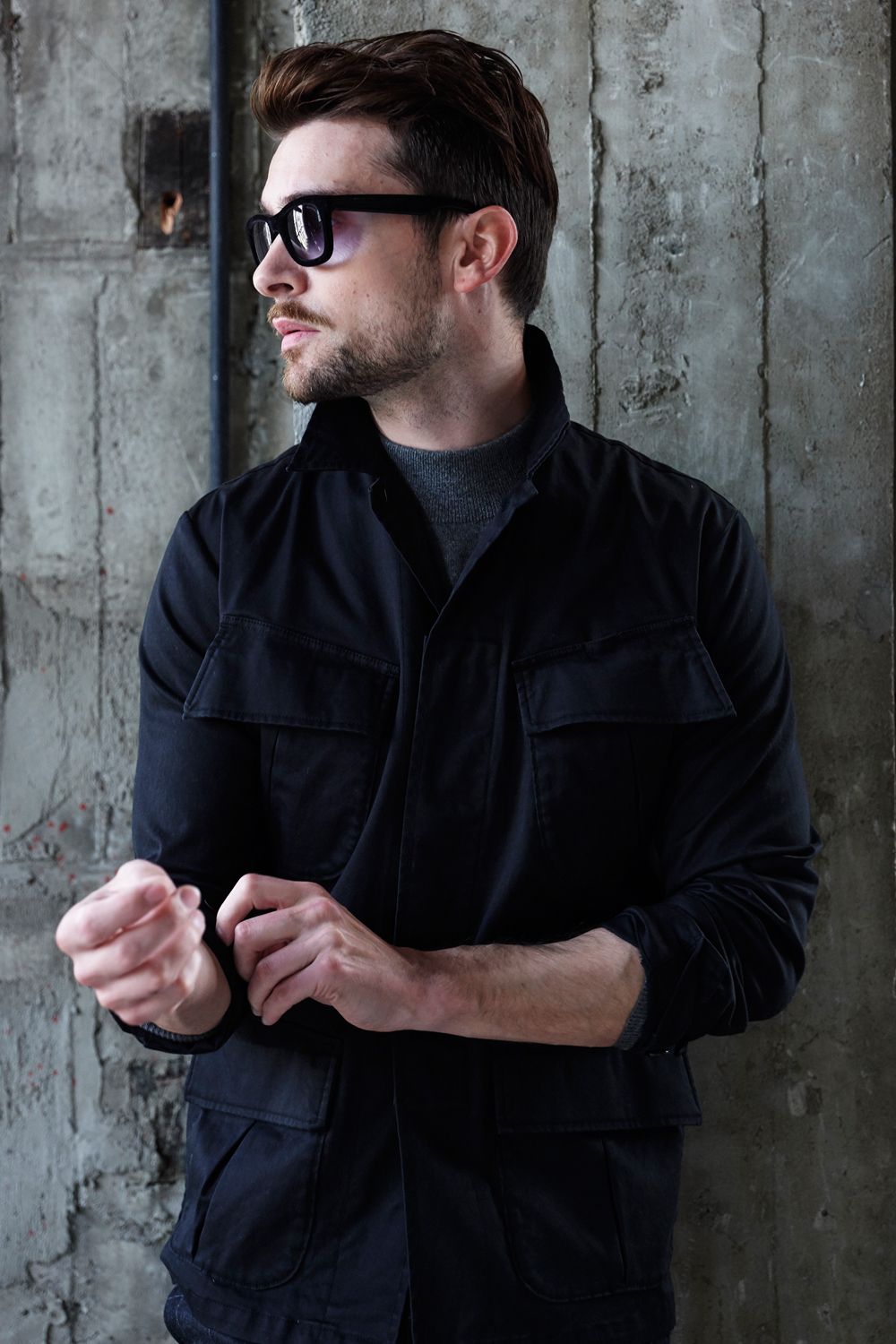 【BLACK MILITARY Vol.7】 JUNGLE FATIGUE L/S SHIRT JACKET -BLACK- (10月頃入荷予定 )※オーダー締切8/6(金)11:59迄