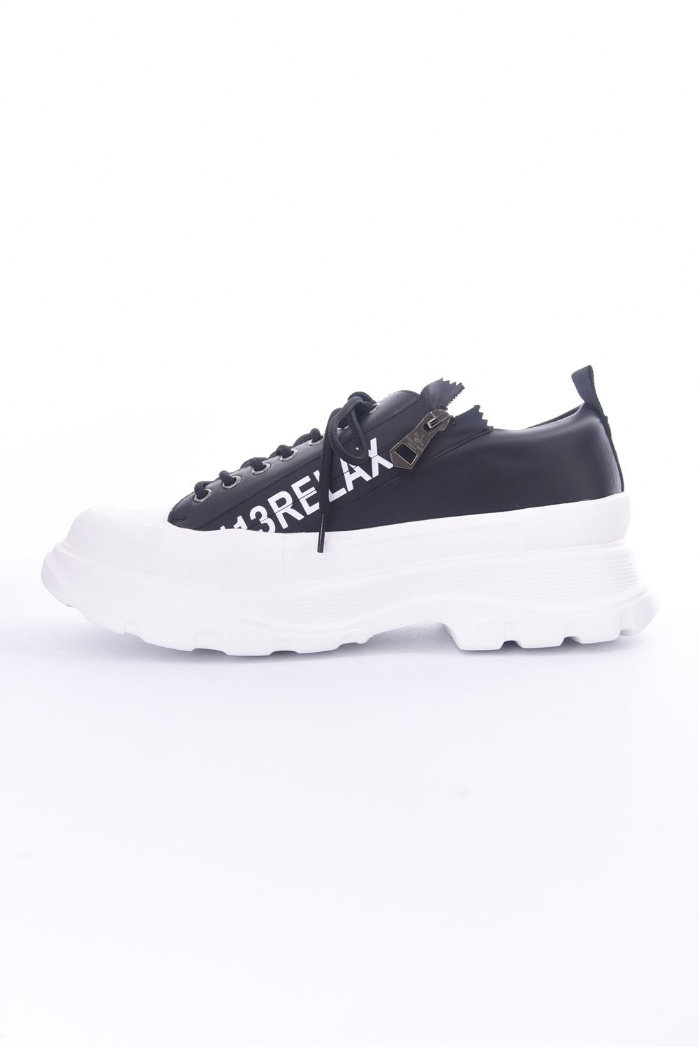 BIG SOLE SHOES / ブランドロゴ ビッグソール スニーカー ブラック