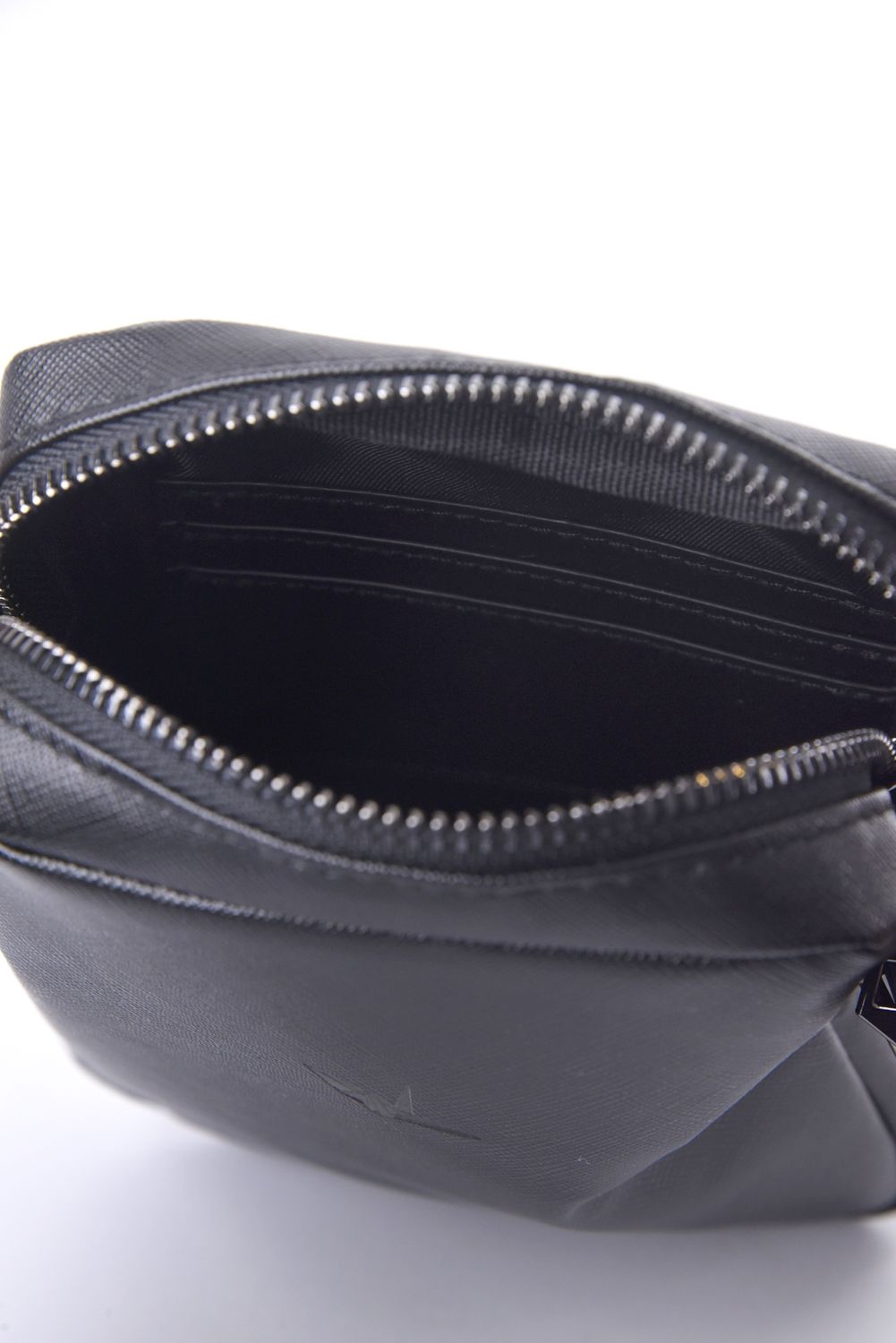 MINI SHOULDER POUCH / サフィアーノエコレザー ミニショルダーポーチ (ブラック)