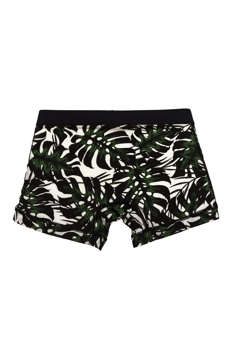 monstera leaf Short Boxer - リーフブラック