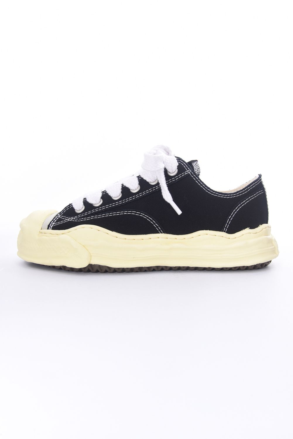"HANK LOW" OG vintage color sole Canvas Low-top Sneaker / オリジナルソール キャンバス ローカット ブラック
