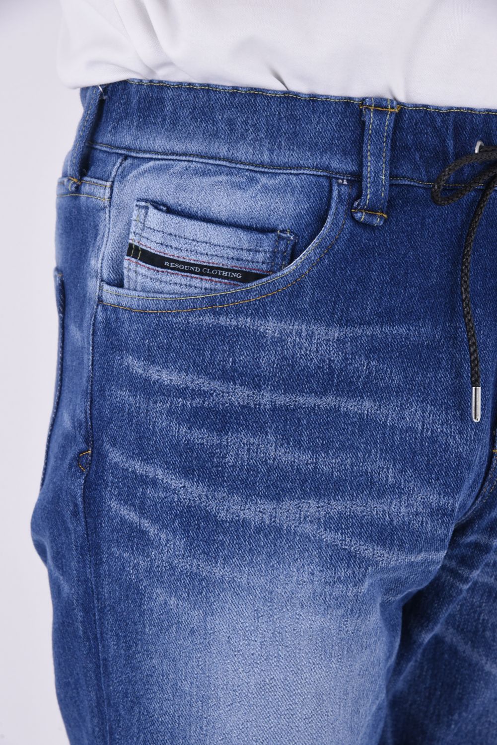MICK DENIM JERSEY / 定番 デニム ジャージーンズ インディゴユーズド