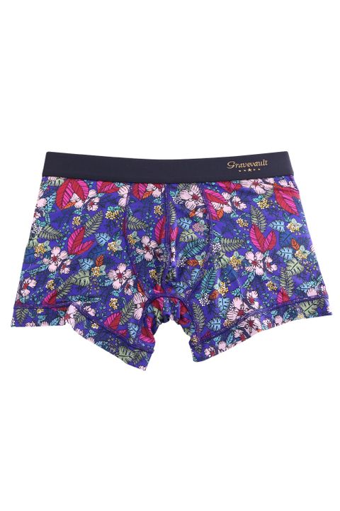 WILD FLOWERS Short Boxer - ブルーパープル