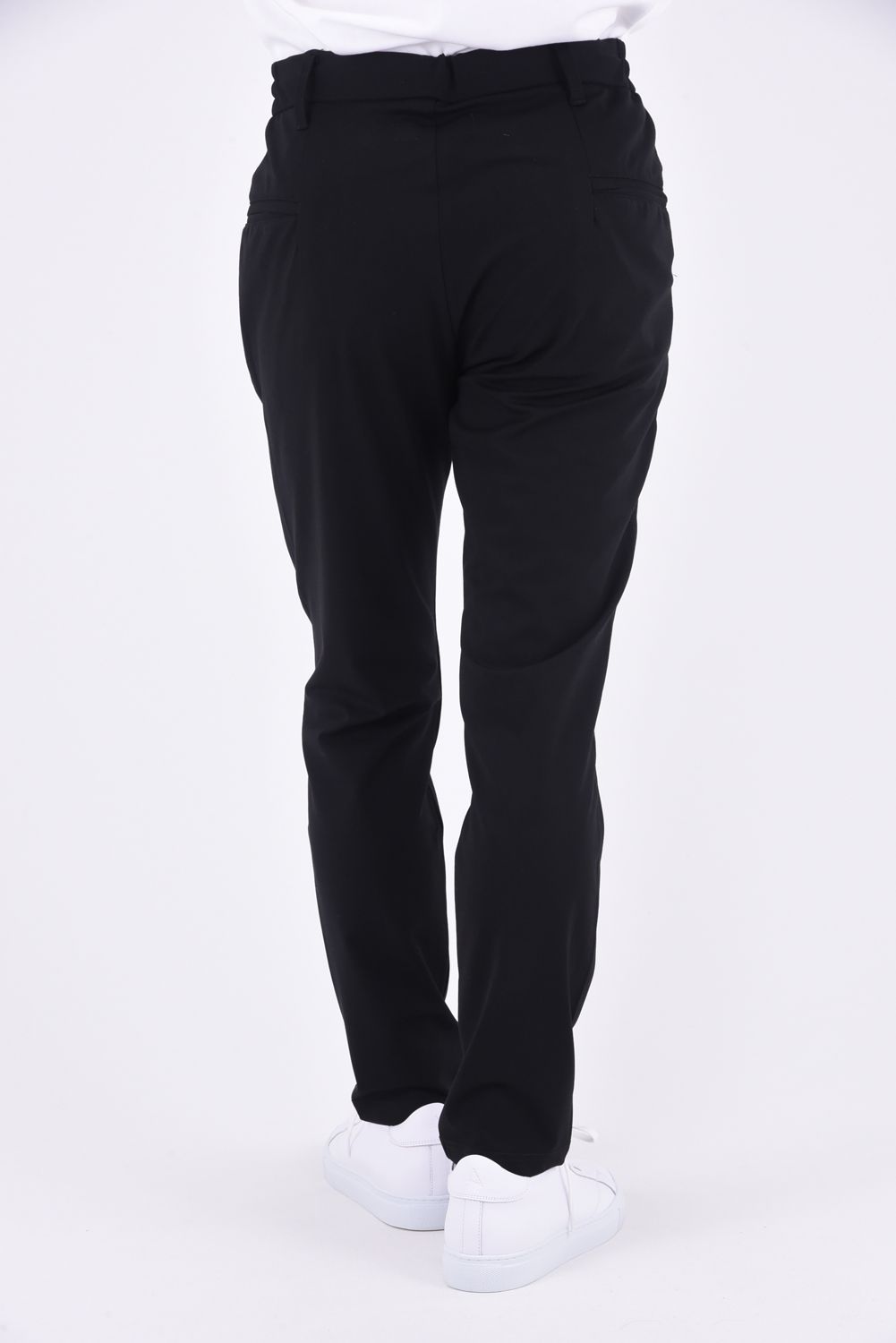 CUT AND SEW SLACKS / アーチロゴ カットソー スラックス ブラック