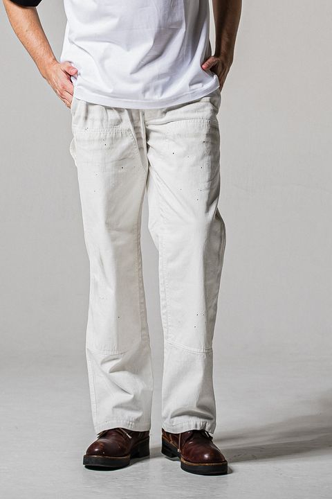 【26SS 39th】 DOUBLE KNEE PT / ダブルニー ワークデニムパンツ (ホワイト)