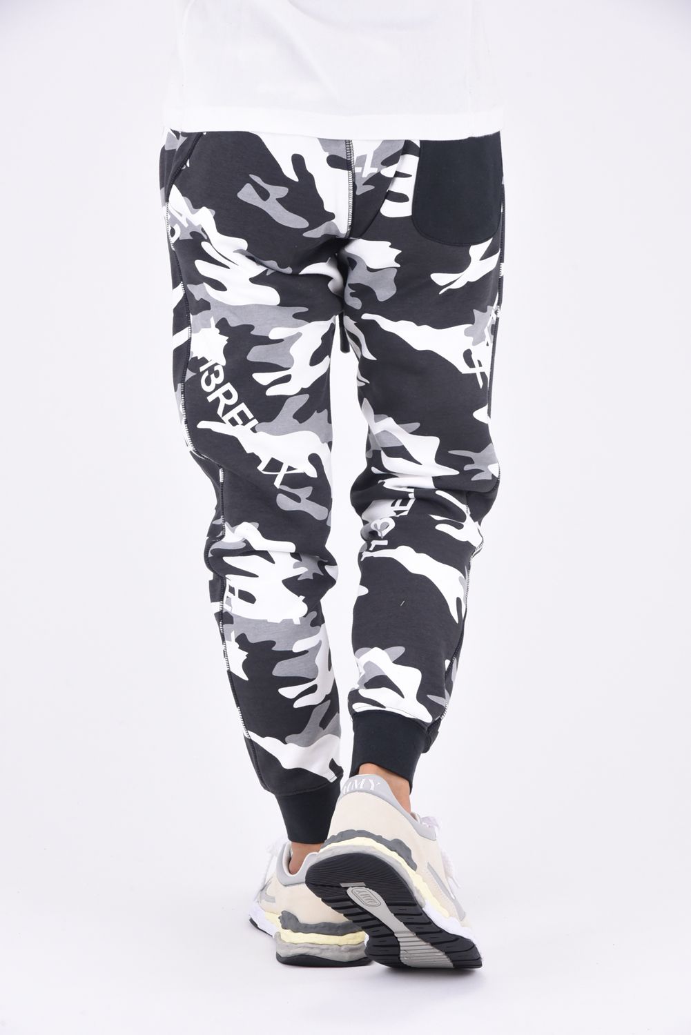 SUPER HEAVY 500 CAMO PANTS / スーパーヘビー スウェット カモ柄パンツ ブラックカモ