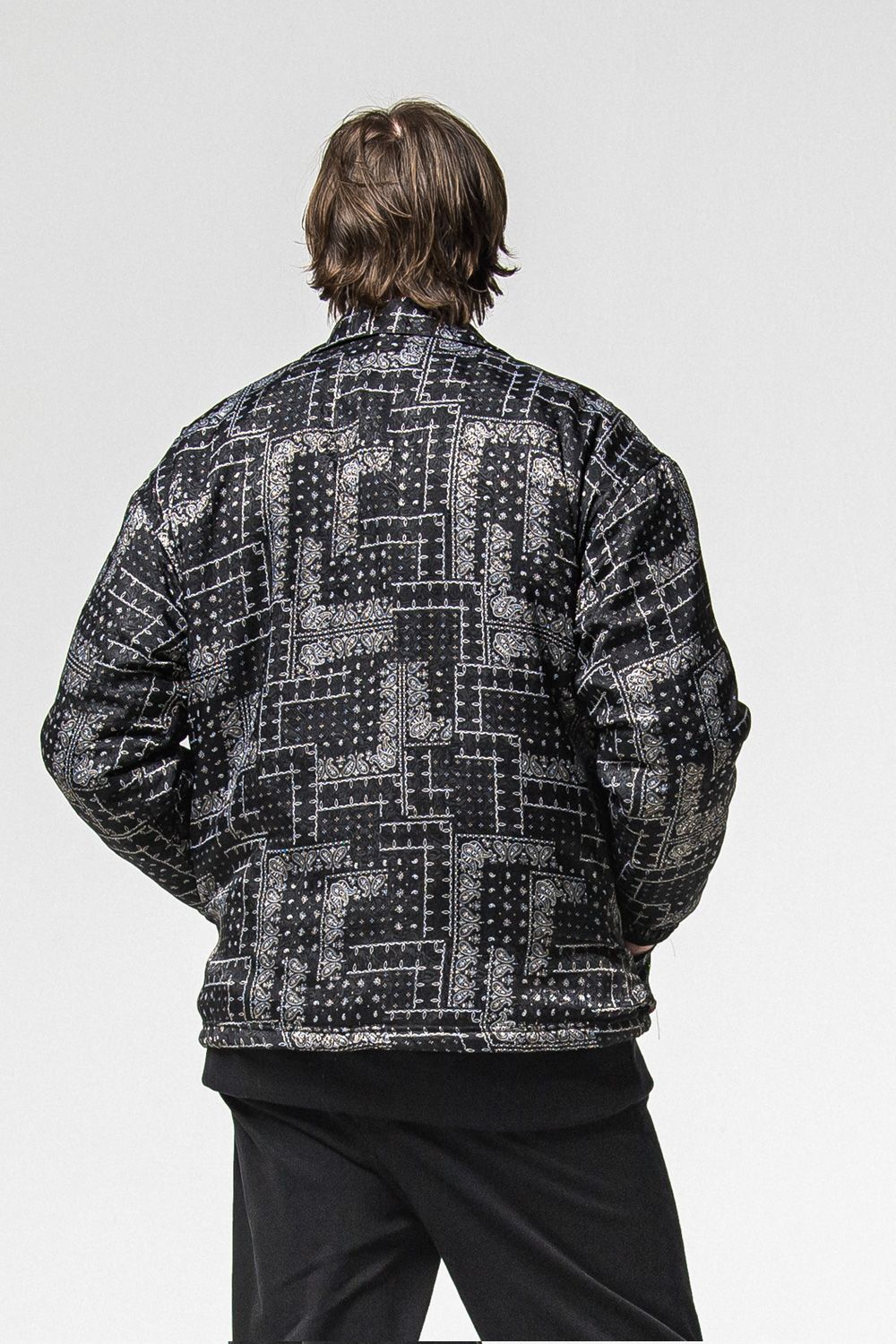 FUR COACH JK  /  コーチジャケット (ペイズリーブラック) (11月中旬入荷予定) ※オーダー締切：9月1日(月)18:00