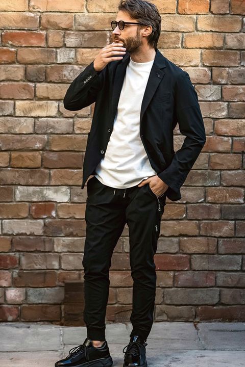 【26SS】【セットアップ】 NYLON JACKET & SLACKS / ナイロン テーラードシングルジャケット&イージースラックス (ブラック)