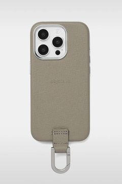 CARABINER-CASE / カラビナ付 iPhone レザーケース (トープ)