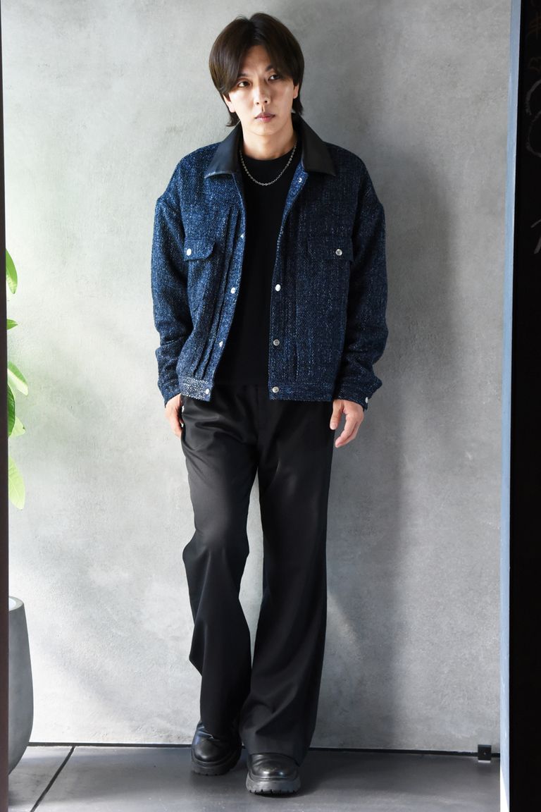 【RESOUND CLOTHING】 今季イチオシの襟レザーブルゾンを使用したスタイル②