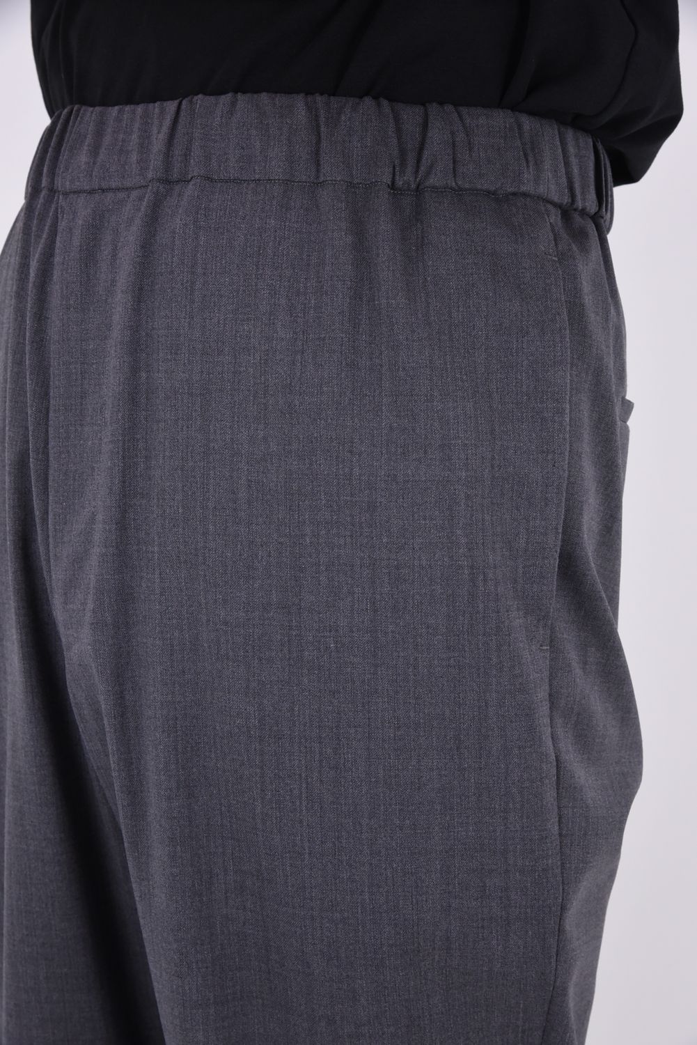 TWILL SOFT FLARE PANTS / ツイル ソフトフレアパンツ (グレー)