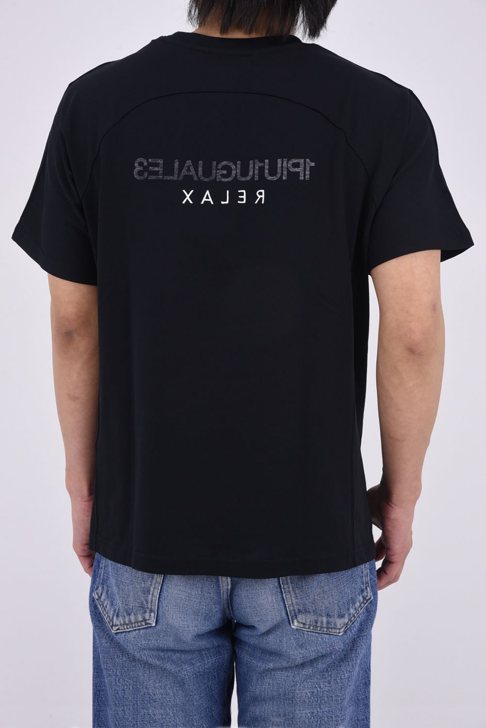 【26SS】 REVERSE PRINT T-SHIRT / ブランドロゴプリント Tシャツ (ブラック)