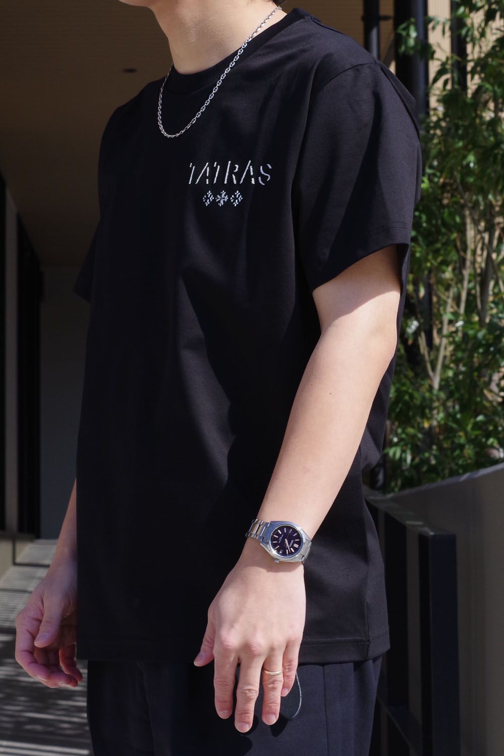 LOGADO (ロガード) / ロゴ クルーネック 半袖 Tシャツ ブラック
