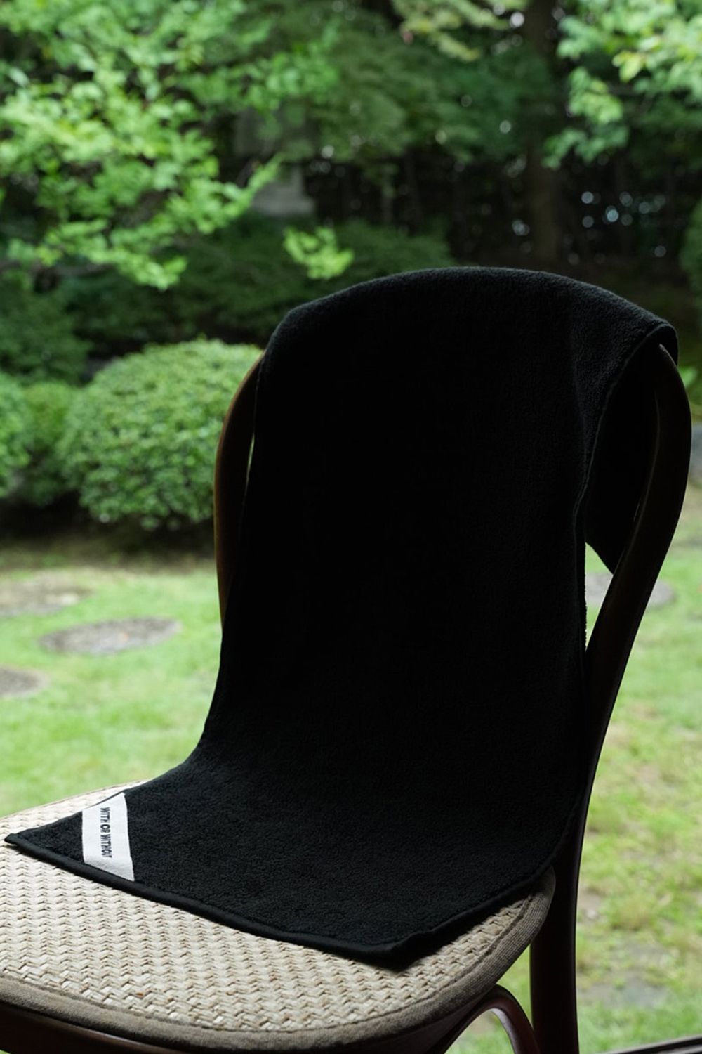 Face Towel / シルク混 フェイスタオル (ブラック)