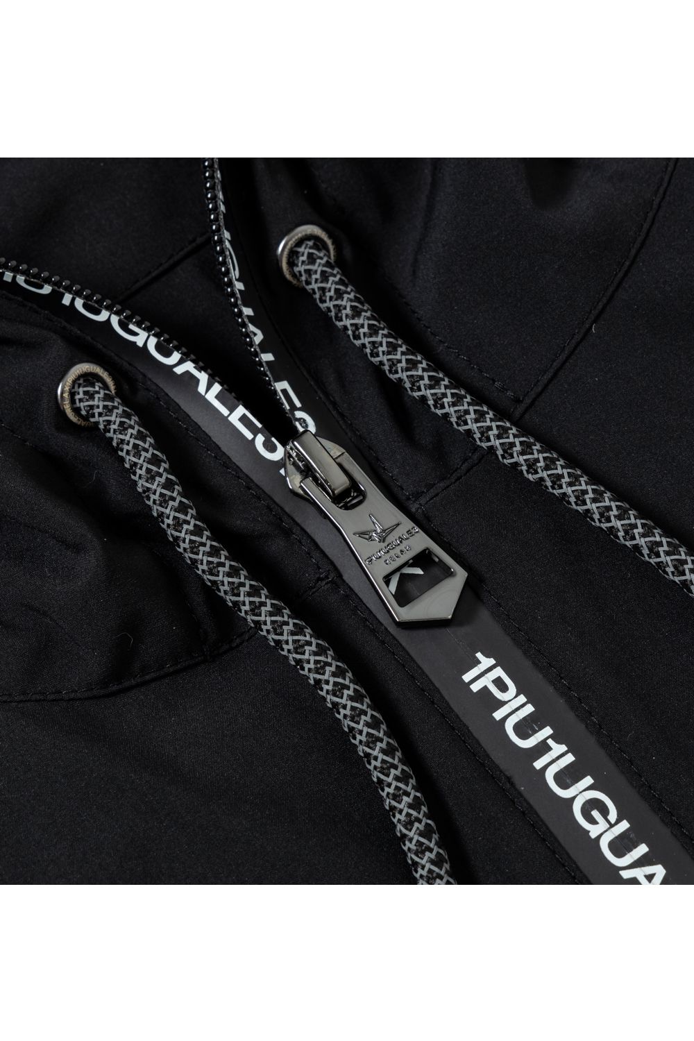 LOGO ZIP LIGHT HOODIE / ロゴジップ ライトフーディー ブラック