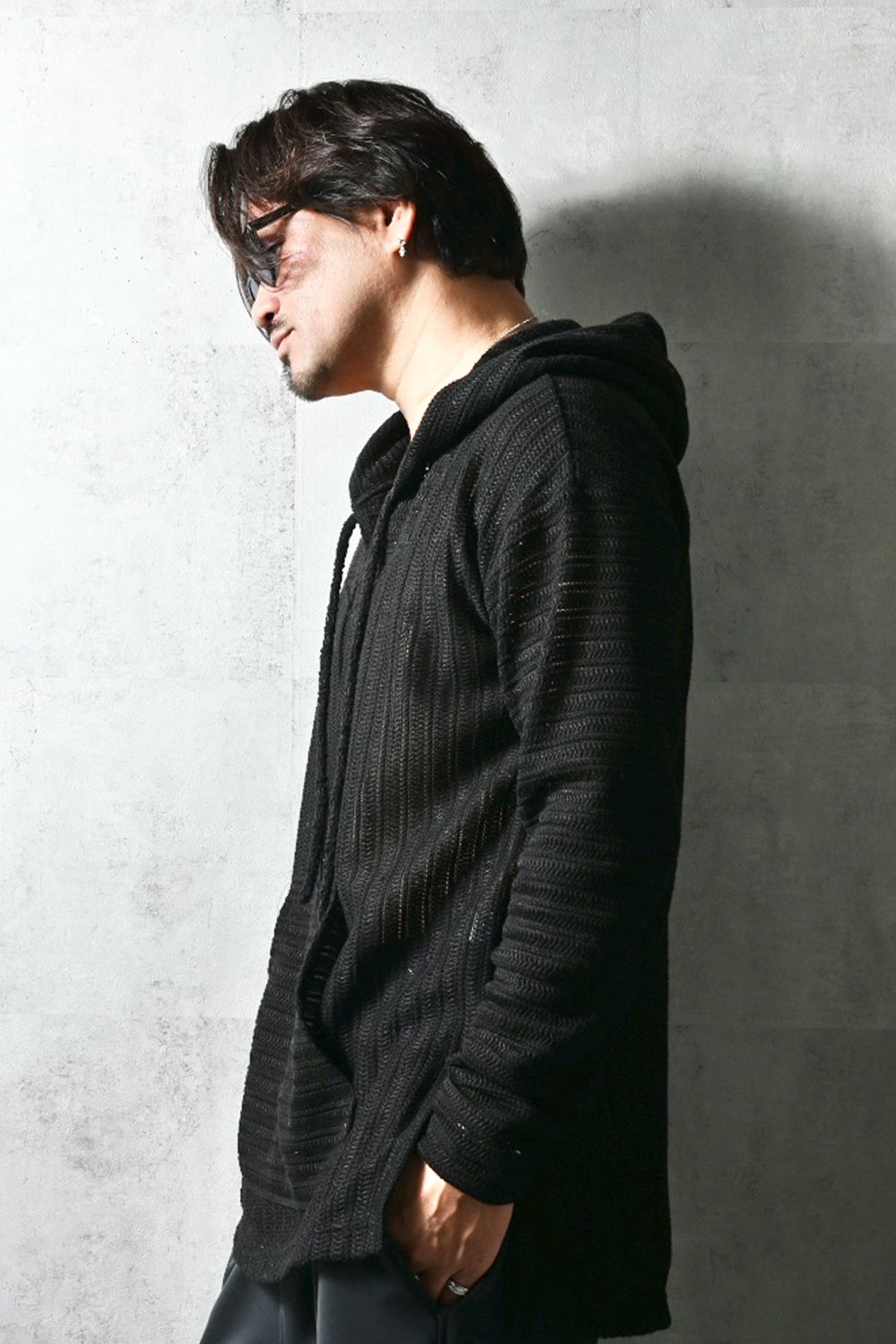 RUSSEL MEXICAN HOODIE / ラッセル織り プルオーバー オリジナルメキシカンパーカー (ブラック) (3月上旬入荷予定) ※オーダー締切12/13(土)17:00