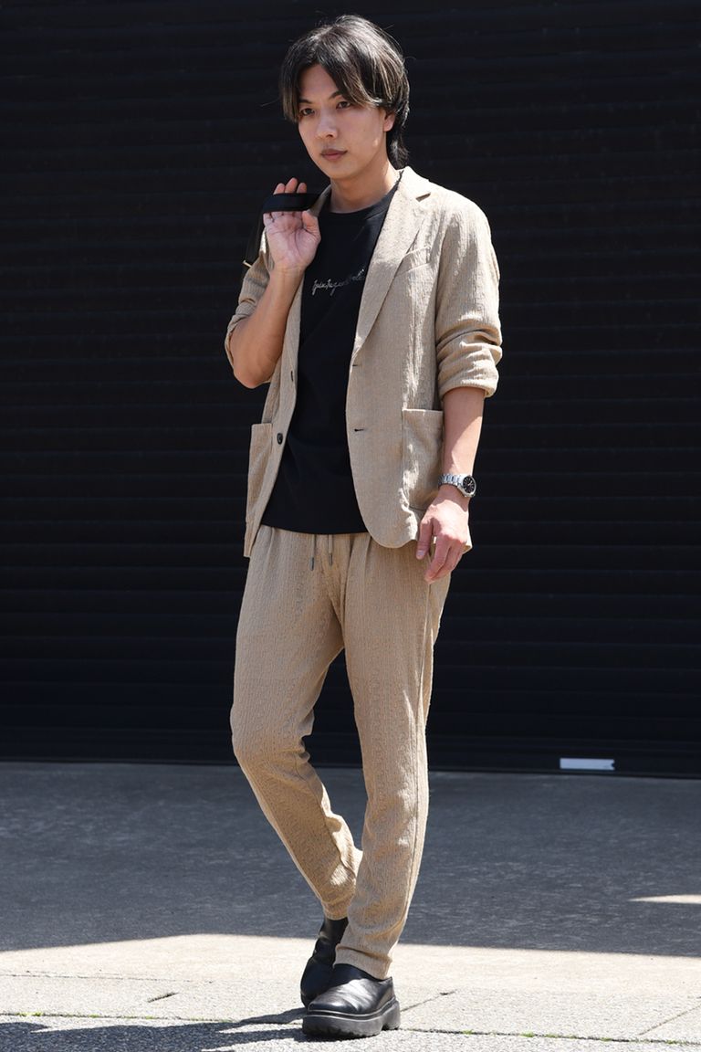 【113 RELAX】 涼しげなジャガードセットアップを使用したスタイリング