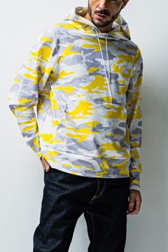 pullover hoodie / オリジナルカモフラージュ プルオーバーフーディー イエロー