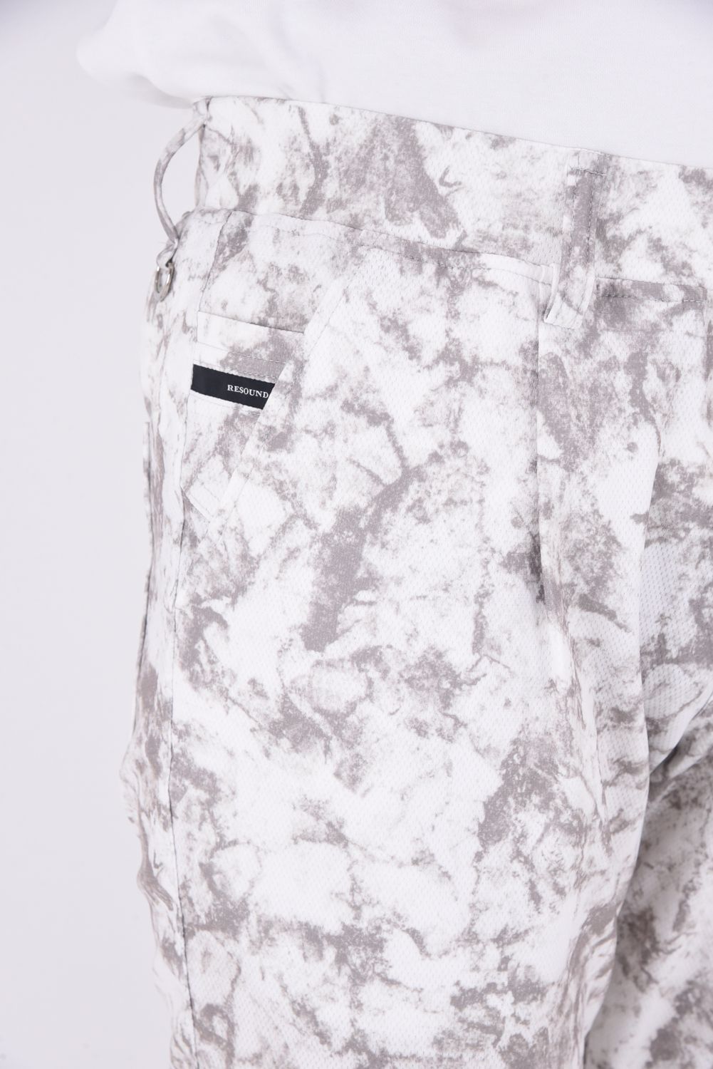 CHRIS EASY TUCK PANTS / ワンタック スラックス型イージーパンツ マーブルグレー