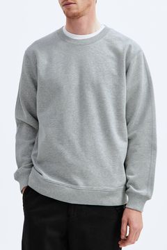 【国内正規品】 MIDWEIGHT TERRY CREWNECK CLASSIC/ ミ゙ッドウェイト クルーネックスウェット クラシックフィット ヘザーグレー