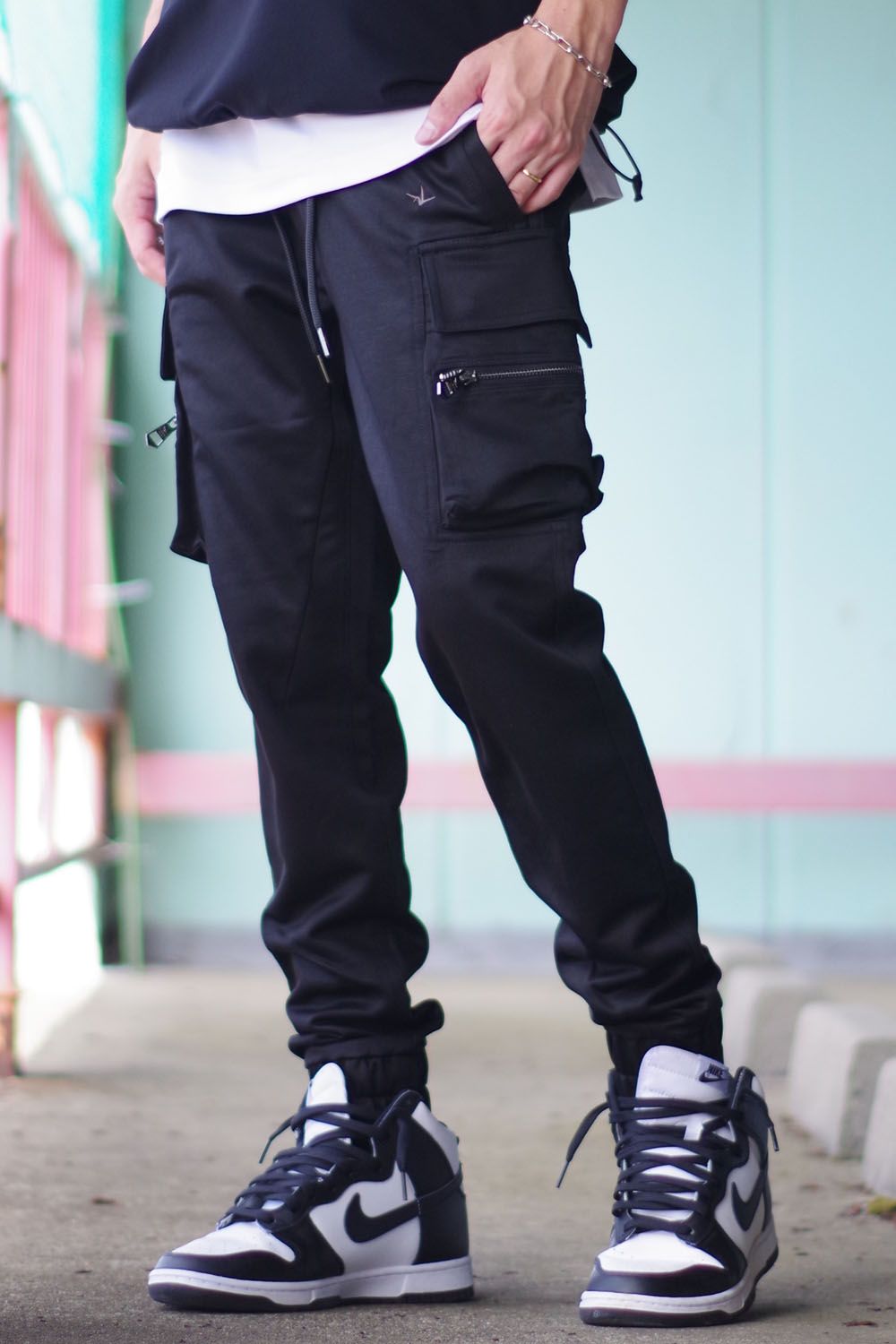 1PIU1UGUALE3 RELAX - NEW CARGO PANTS / ドローコード カーゴパンツ