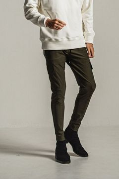 DARRELL HEAT CARGO PT / 【定番商品】 裏ボアフリース ナイロンストレッチ カーゴパンツ カーキ