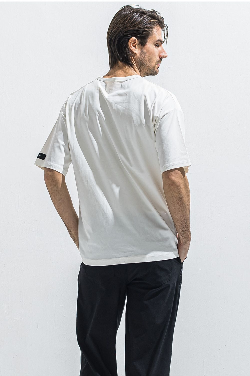 NYLON OVER  TEE / ナイロン オーバーサイズ Tシャツ （ホワイト） (5月中旬入荷予定) ※オーダー締切:2月15日(日)18時