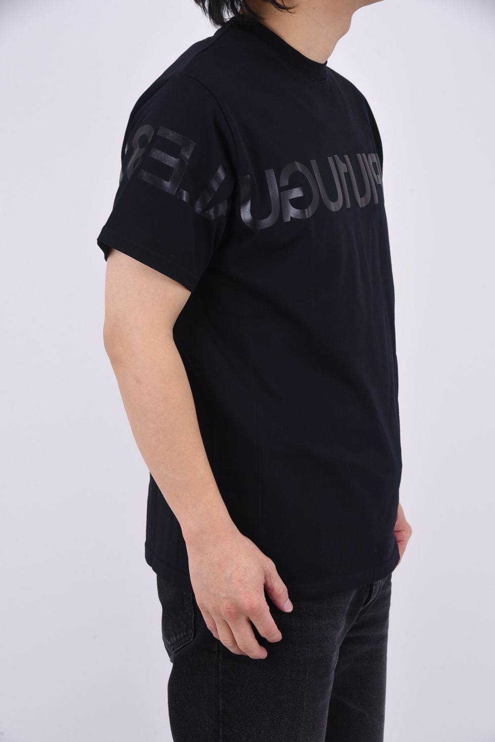 BIG LOGO INVERTED T-SHIRT / ビッグロゴ インバート Tシャツ (ブラック)