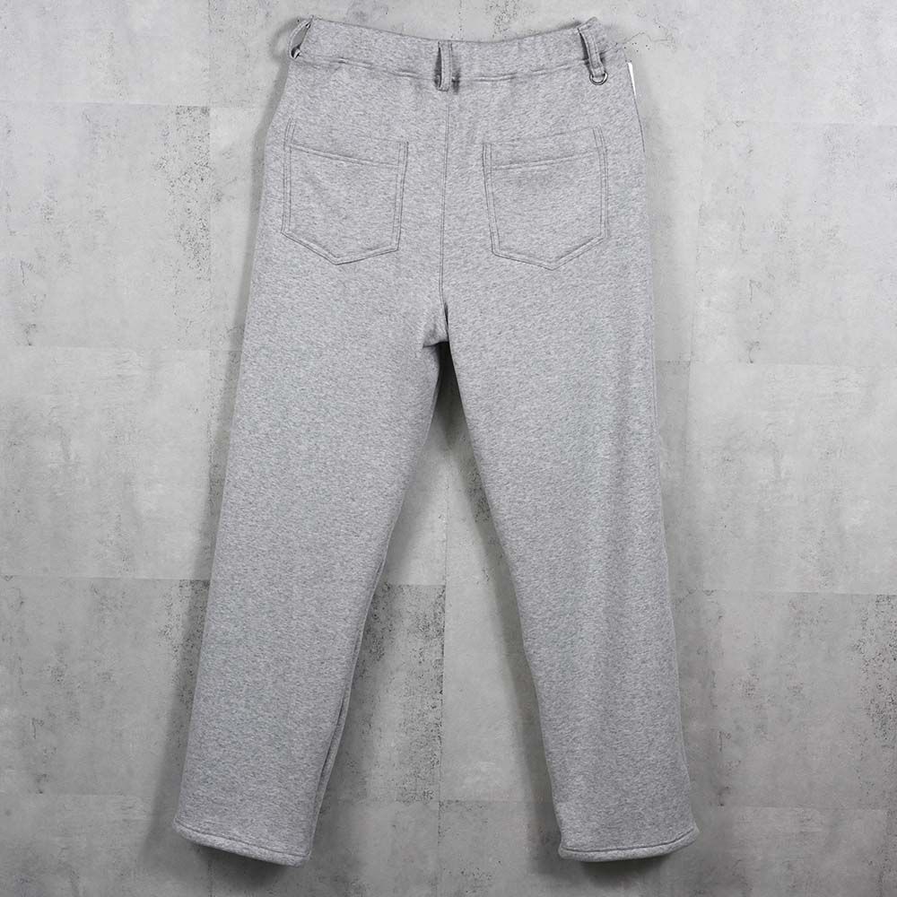 VELOURS FLEECE WIDE TUCK PANTS / 裏起毛 ベロアフリース セミワイド ワンタック イージーパンツ (グレー) (11月中旬入荷予定) ※オーダー締切:9月7日(月)17時