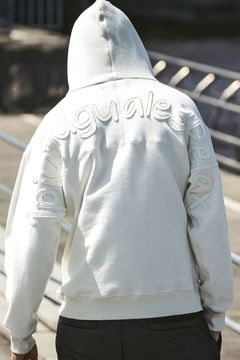 PATCH LOGO HOODIE / バックロゴ ヘビースウェット フーディー (ホワイト)