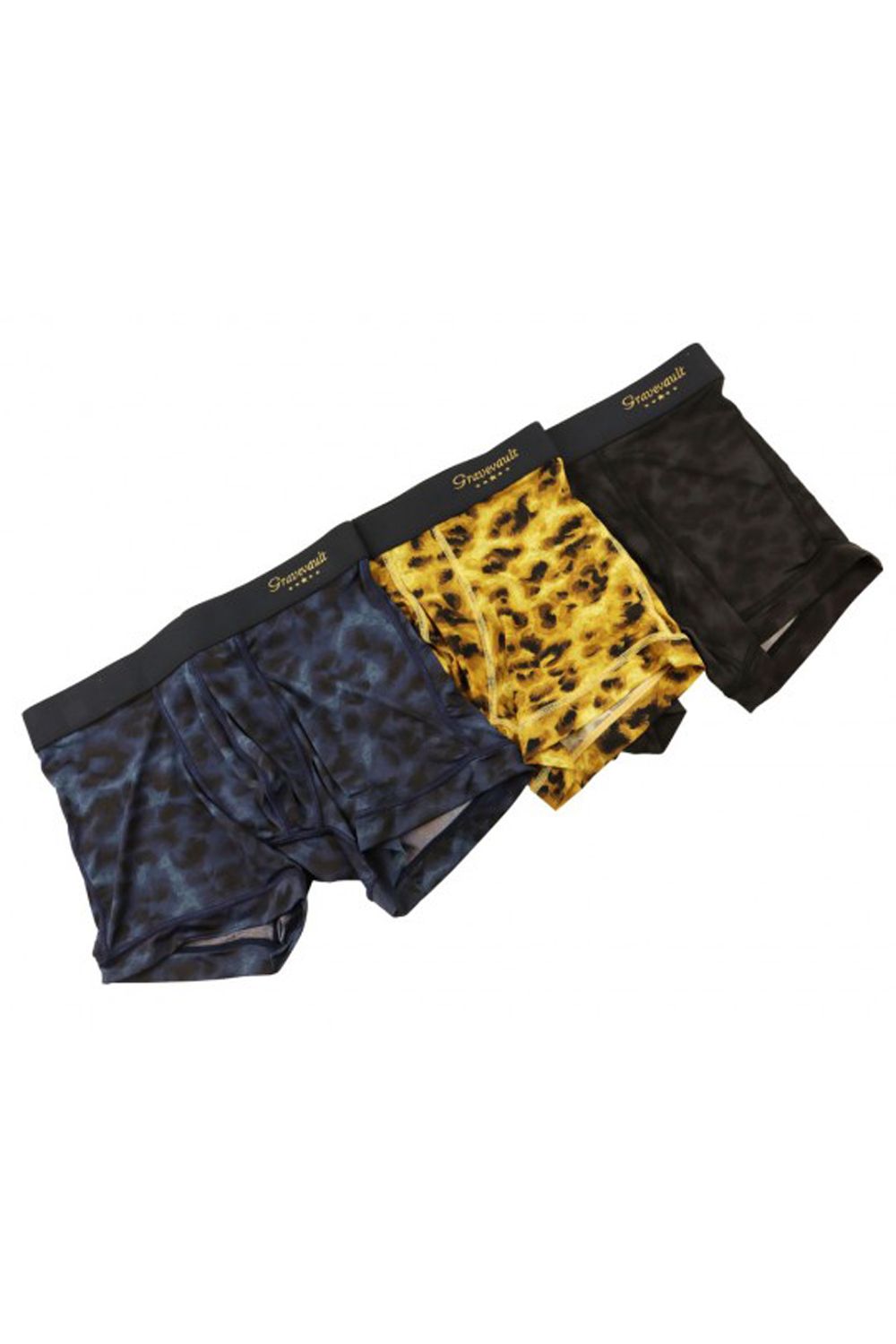 Leopard Short Boxer - ブラック