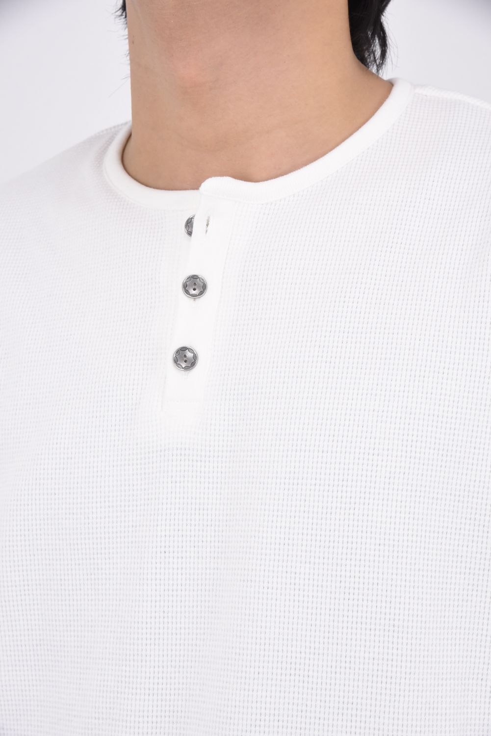 【26SS 39th】 WAFFLE HENRY TEE / ワッフル ヘンリーTシャツ (ホワイト)