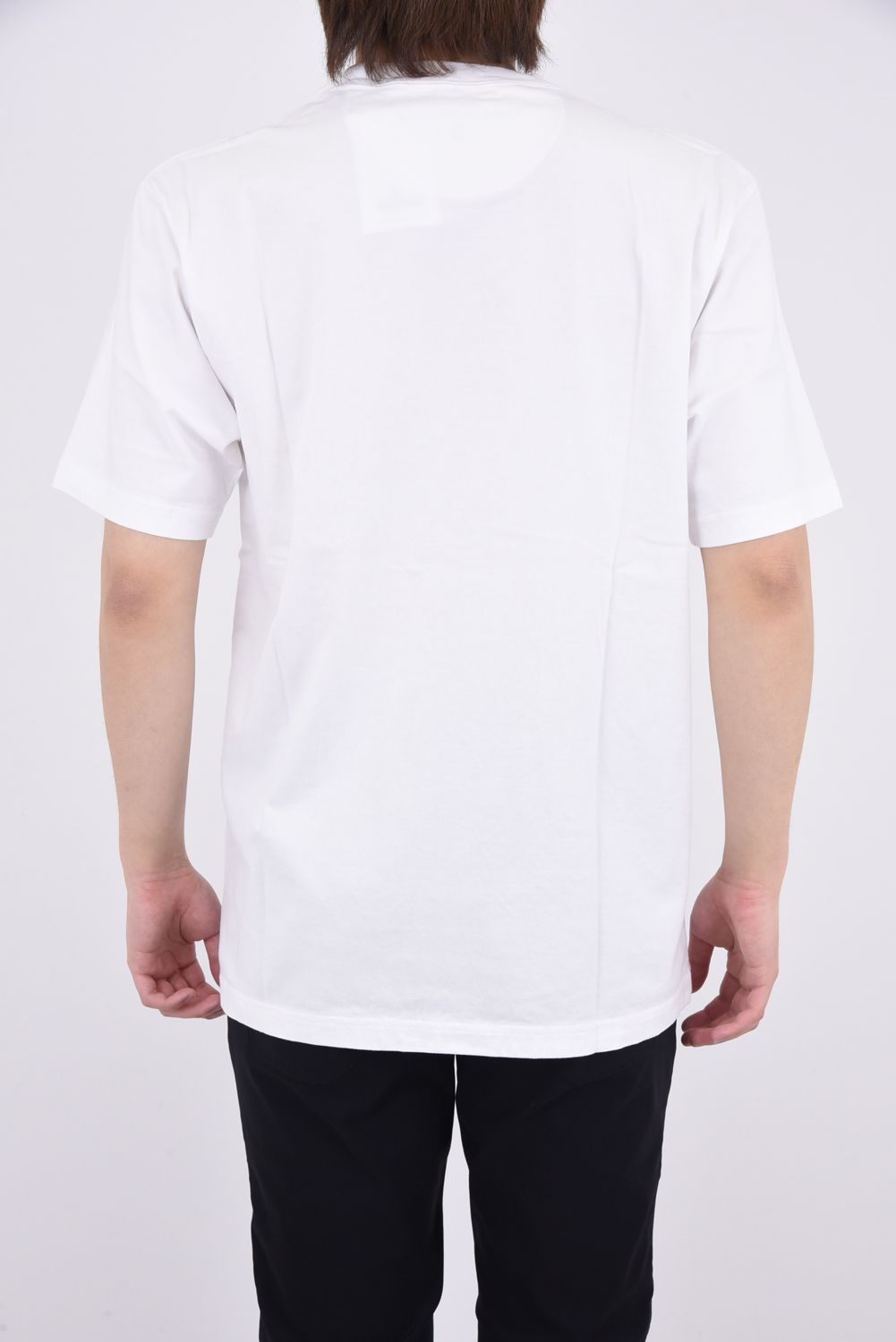 WM LINE CHANGE LOGO PRINTED T-SHIRT / チェンジ ロゴ プリント クルーネック Tシャツ ホワイト