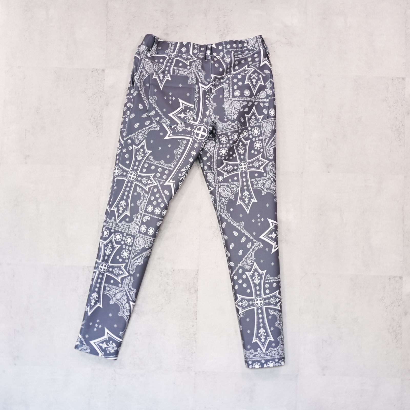 CHRIS EASY TUCK PANTS / ハイテンショントリコット スラックスイージータックパンツ (クロスグレー ) (1月上旬入荷予定) ※オーダー締切:9月7日(月)17時